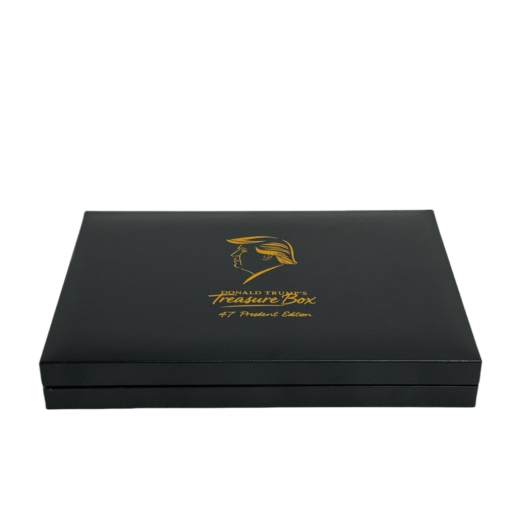 Trump 47th President Treasure Box Coin Set
