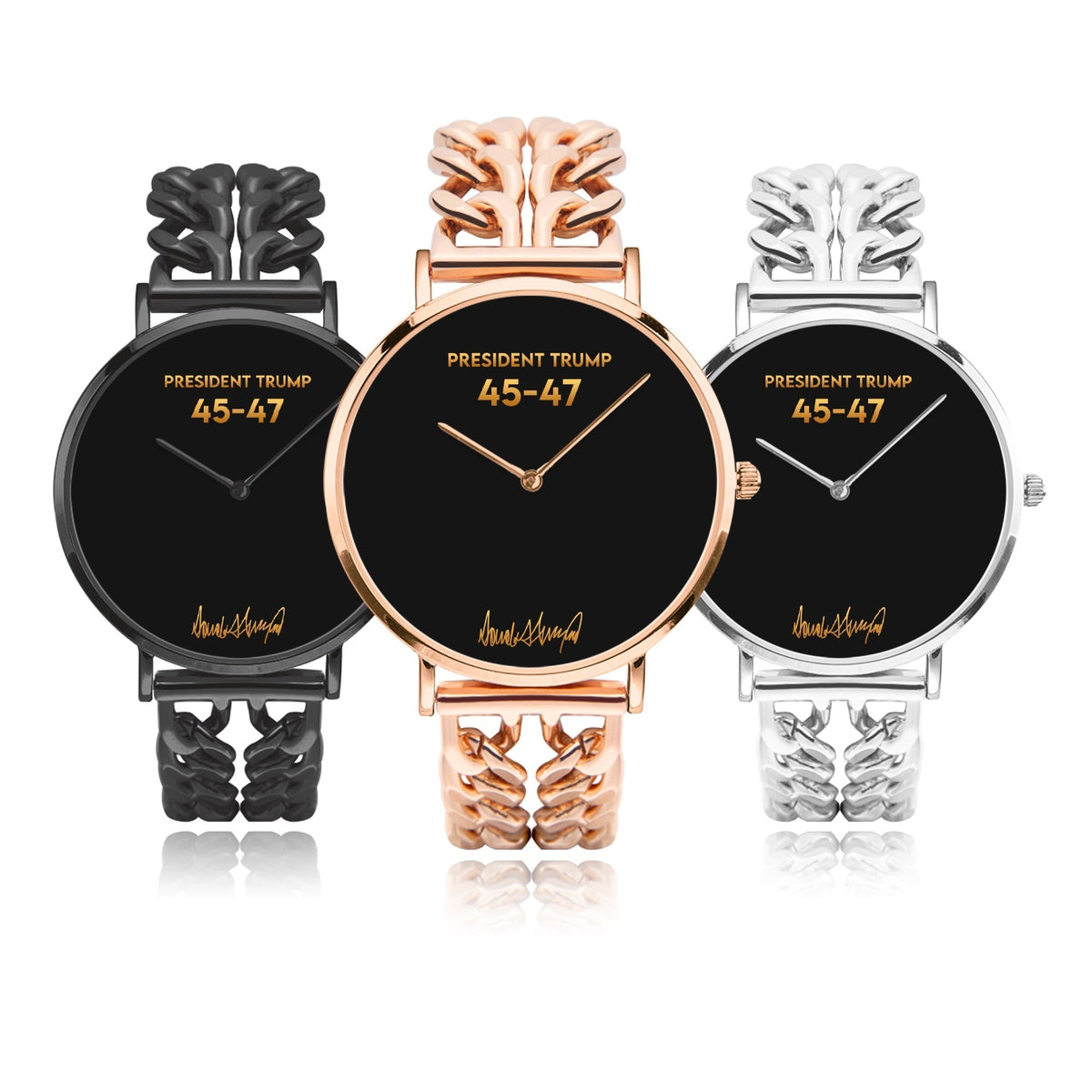 President Trump 45-47 Strap Quartz Watch