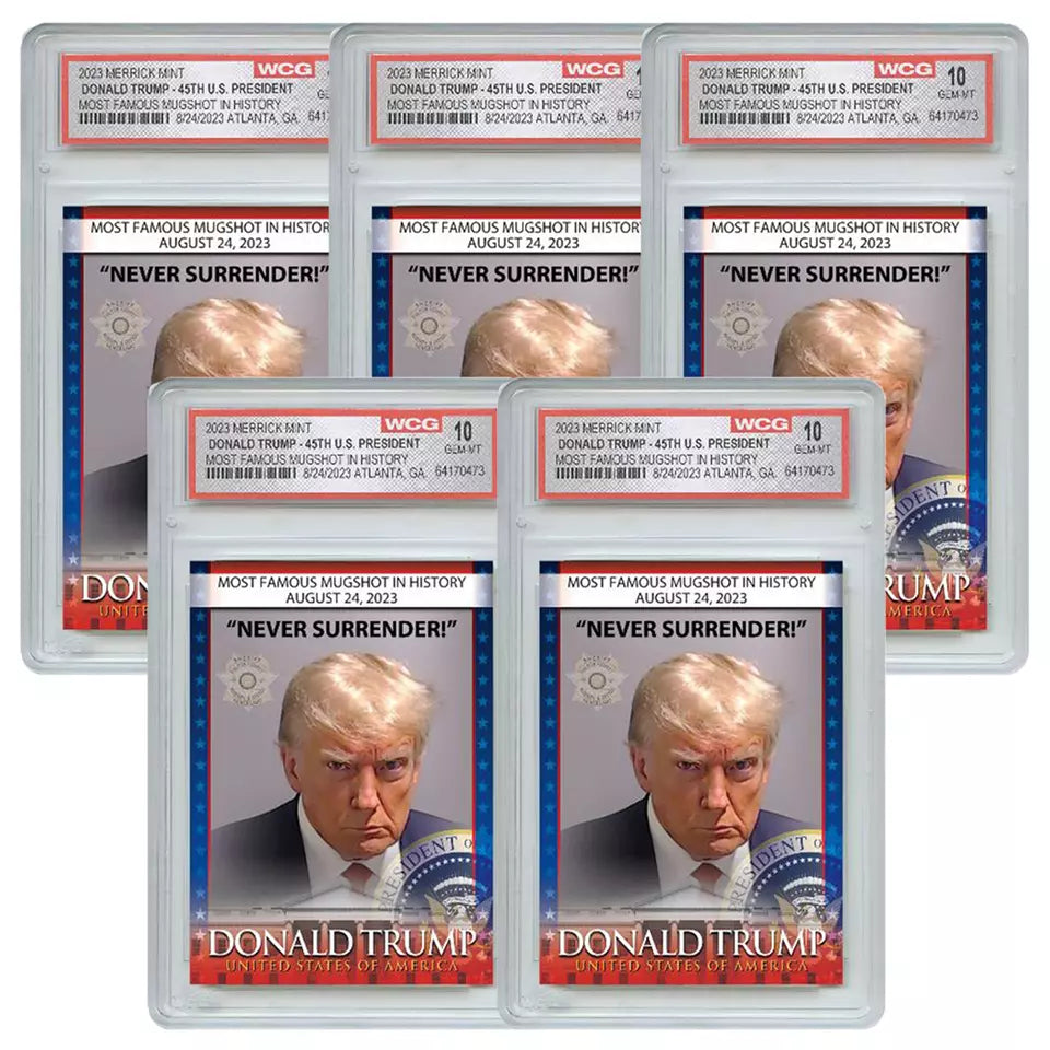 Trump Mugshot Collectible Trading Card (Signature Edition)