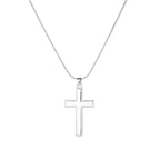 Sterling Silver 47 President "In God We Trust" Cross Necklace