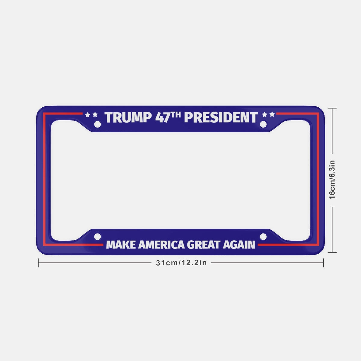 Trump 47th President License Plate Frame