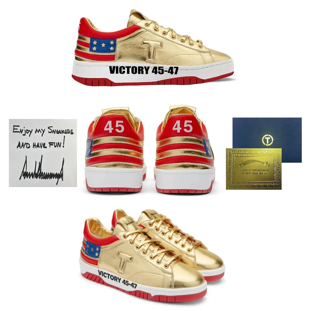Victory 45-47 Gold Low-Top Sneakers