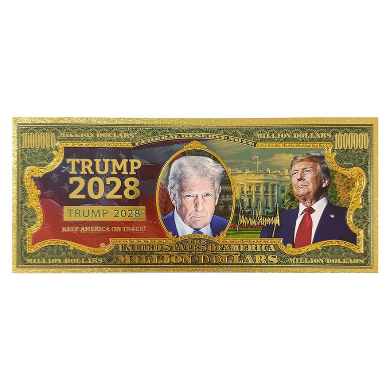 Trump 2028 Gold-Tone Novelty Bills