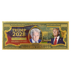 Trump 2028 Gold-Tone Novelty Bills