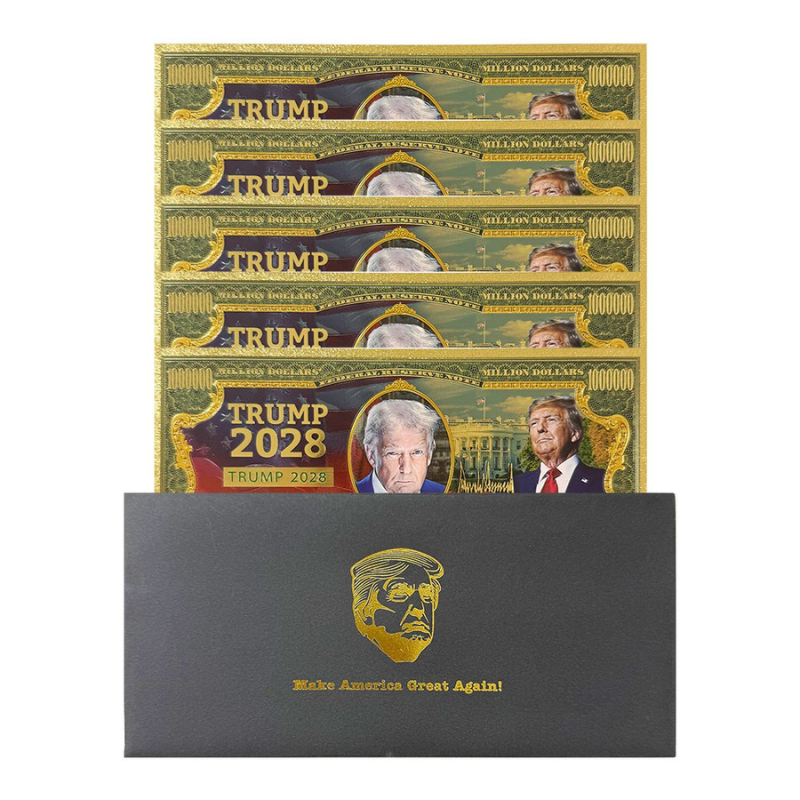 Trump 2028 Gold-Tone Novelty Bills