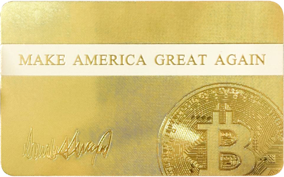 Trump Crypto President Gold-Tone Card