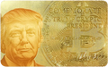 Trump Crypto President Gold-Tone Card