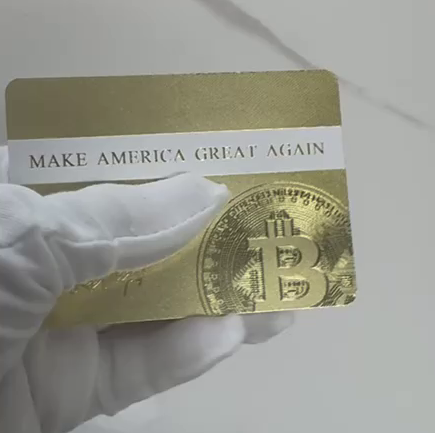 Trump Crypto President Gold-Tone Card