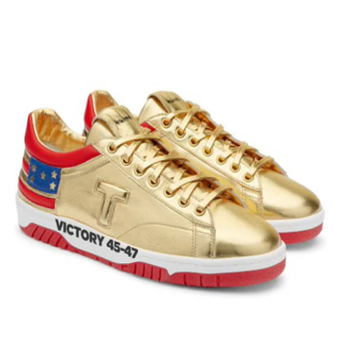 Victory 45-47 Gold Low-Top Sneakers