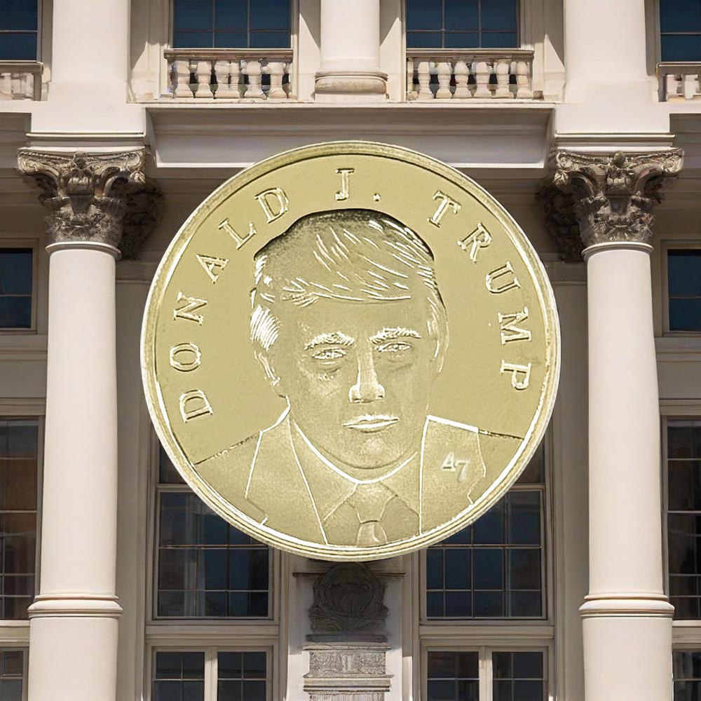 Trump Victory 2025 Gold-Tone Medallion (47th President Edition)