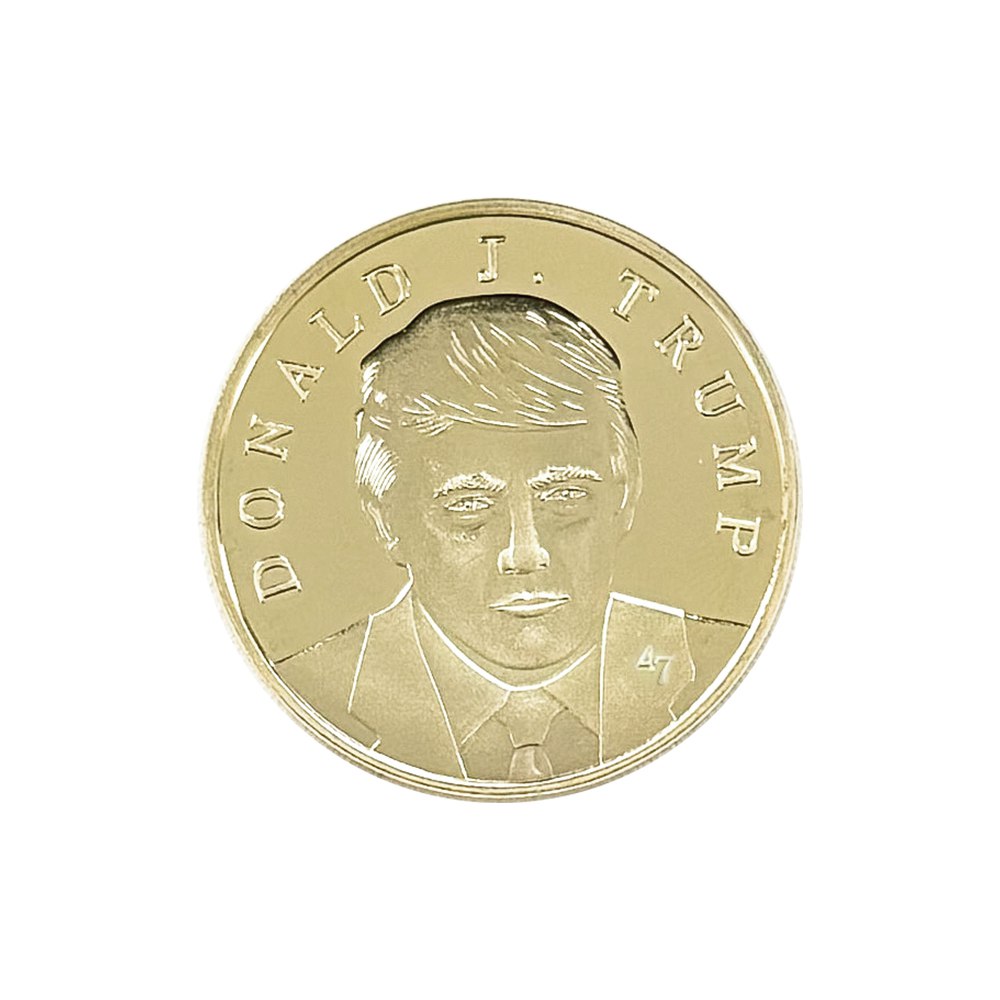 Trump Victory 2025 Gold-Tone Medallion (47th President Edition)