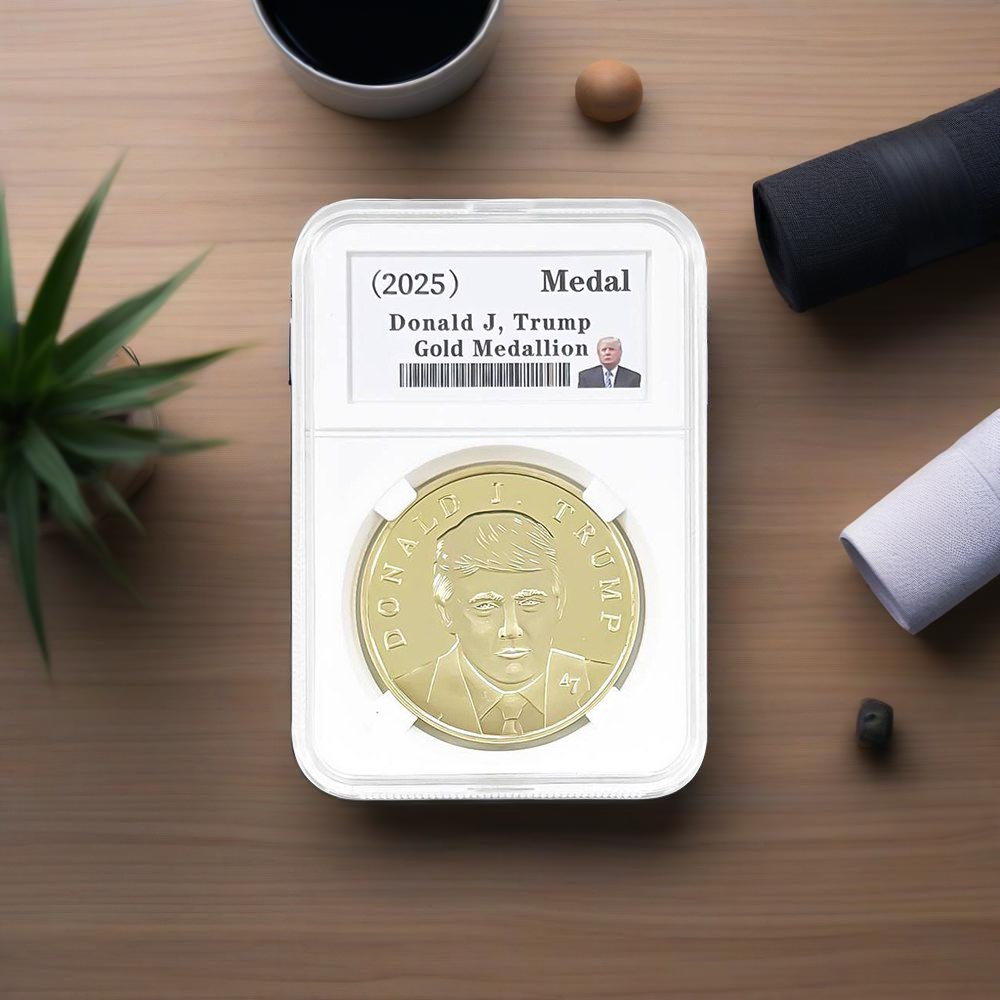 Trump Victory 2025 Gold-Tone Medallion (47th President Edition)