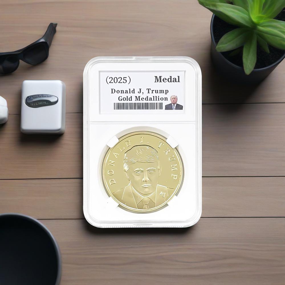 Trump Victory 2025 Gold-Tone Medallion (47th President Edition)