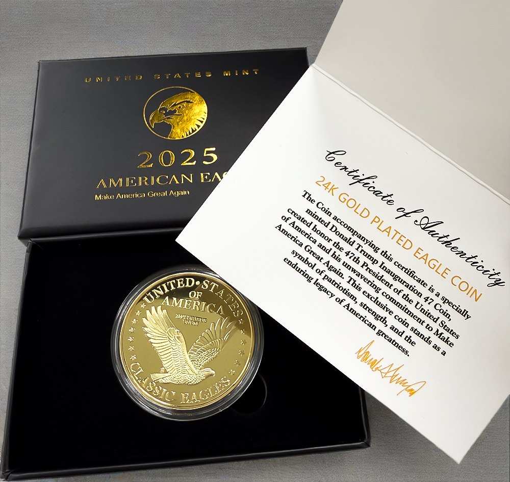 2025 Gold-Tone Eagle Commemorative Coin