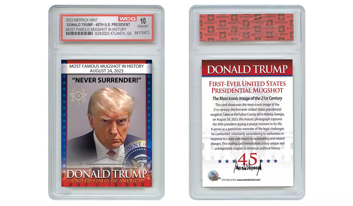Trump Mugshot Collectible Trading Card (Signature Edition)